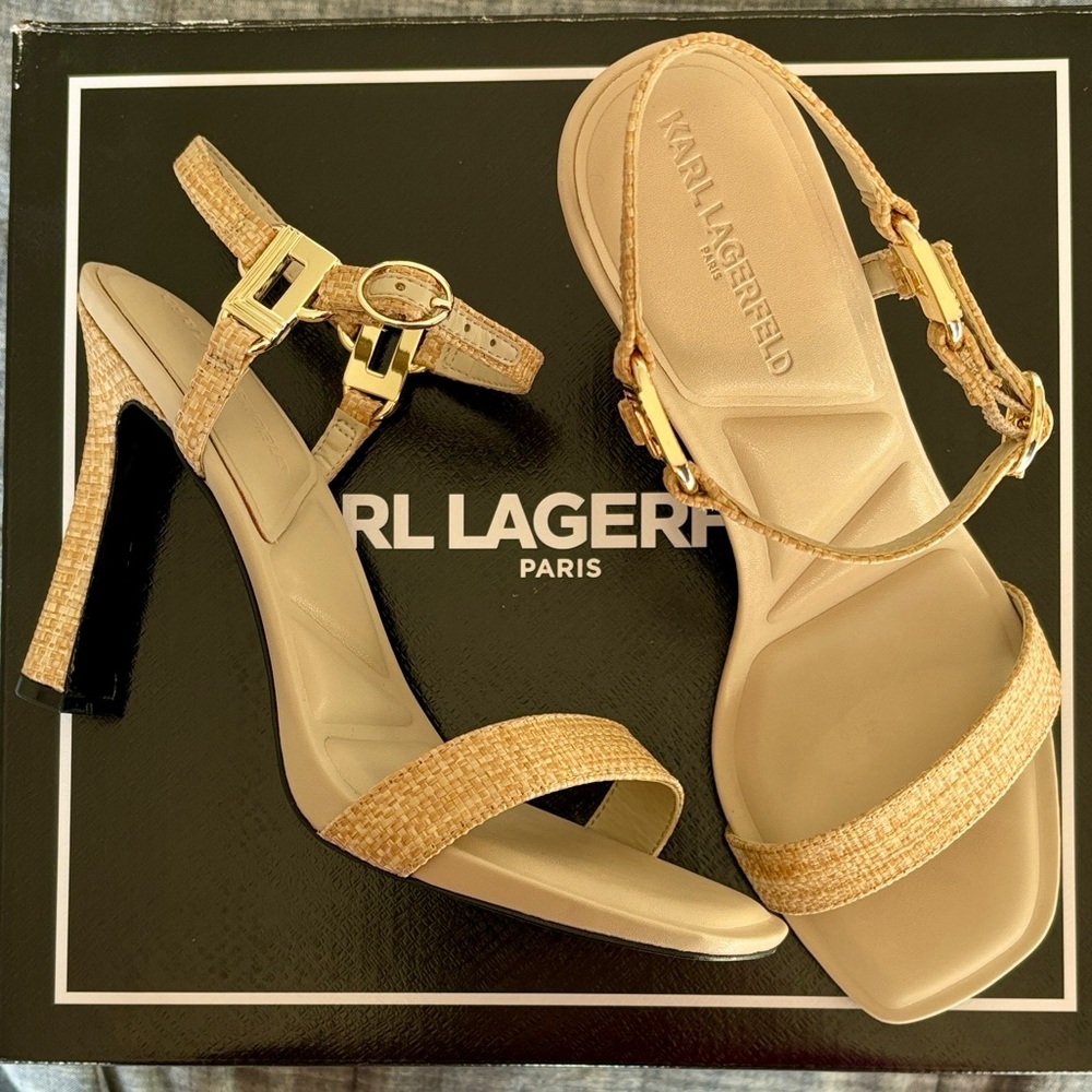Karl Lagerfeld Cybil Ankle Strap Sandals